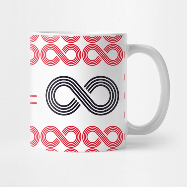 I plus u equal infinity love Valentines ,brafdesign by Brafdesign